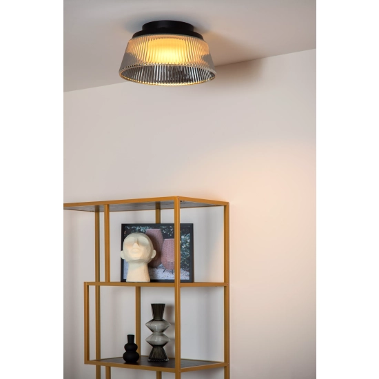 VIXI Plafon Ø 35 cm LED Dim. 1x17,6W 2900K przydymiony szary 25115/35/65 Lucide - zdjęcie dodatkowe 2